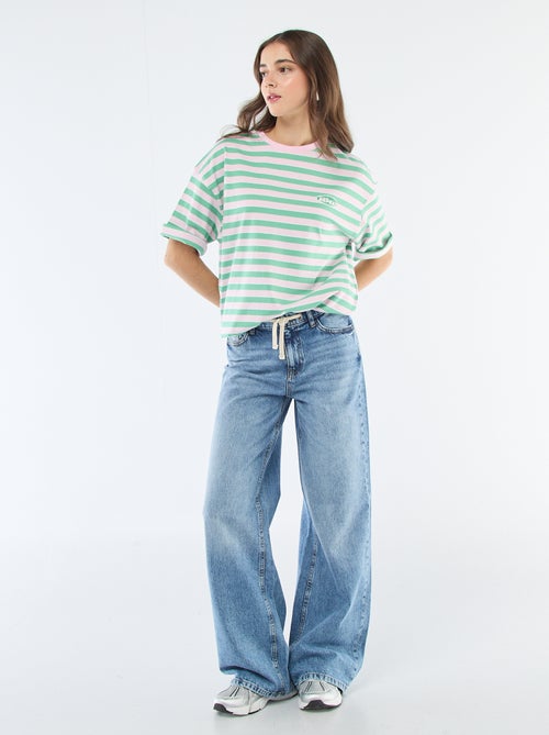 Camiseta de rayas anchas - Kiabi