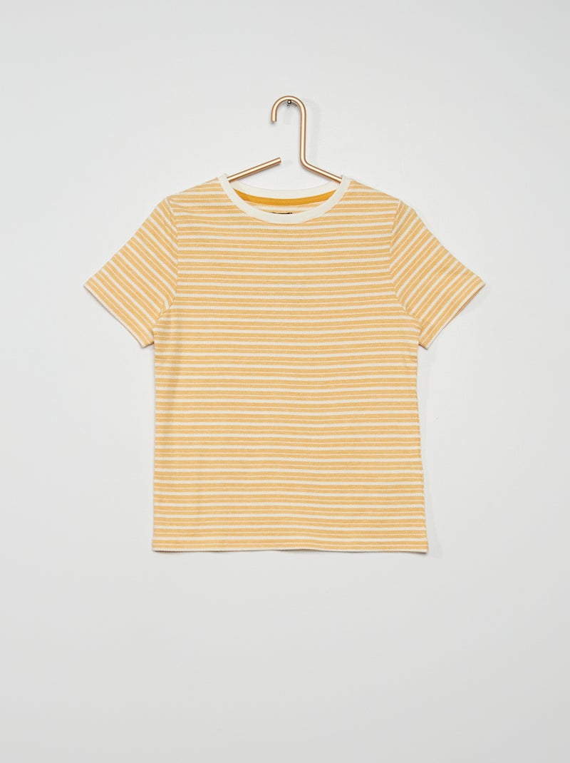 Camiseta de rayas BEIGE - Kiabi