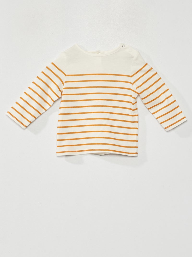 Camiseta de rayas BLANCO - Kiabi