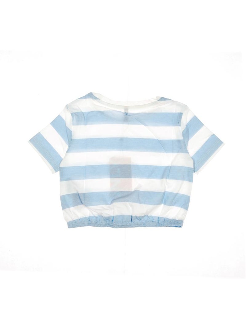 Camiseta de rayas con nudo para niña Kids Only Blanco - Kiabi
