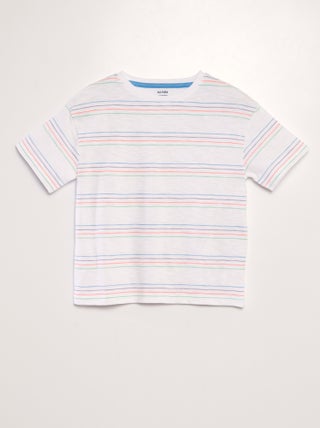 Camiseta de rayas de colores