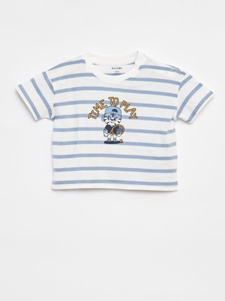 Camiseta de rayas de manga corta