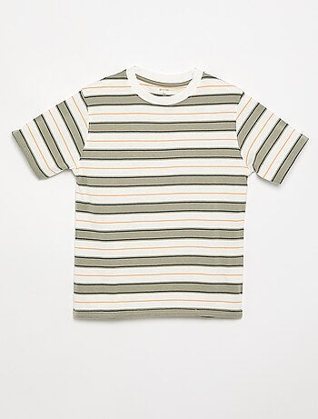 Camiseta de rayas de manga corta