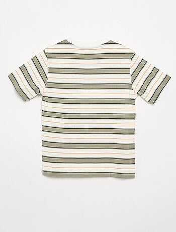 Camiseta de rayas de manga corta
