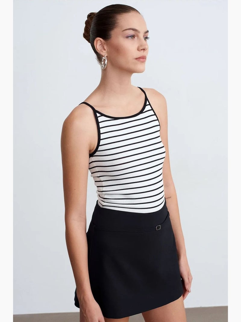 Camiseta de rayas dilvin Blanco Negro - Kiabi