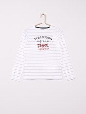 polo blanco niña kiabi