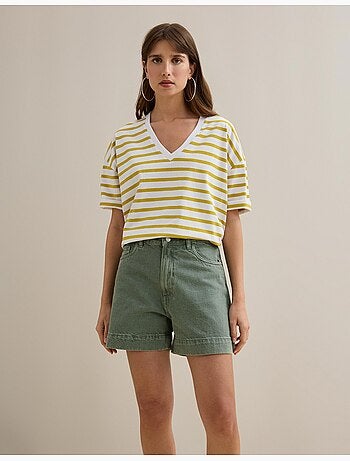 Camiseta de rayas, MO Fashion