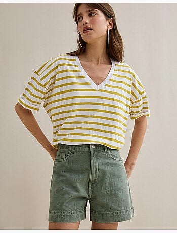 Camiseta de rayas, MO Fashion