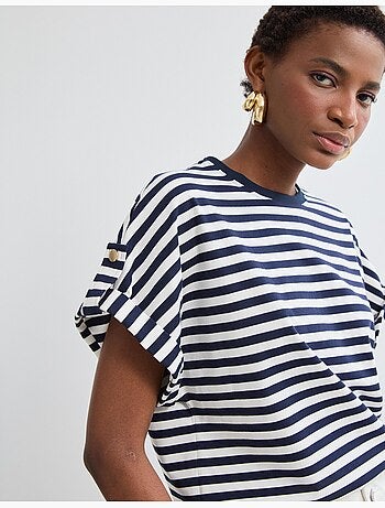 Camiseta de rayas, MO Fashion