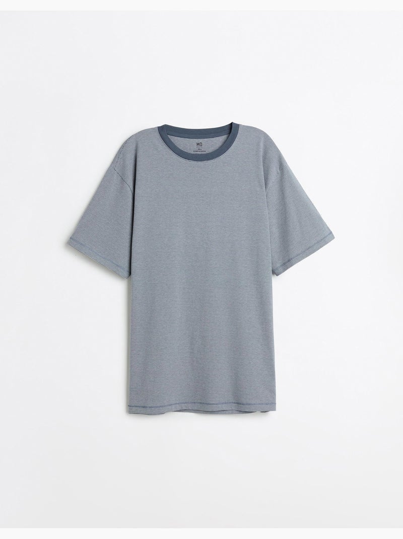 Camiseta de rayas, MO Fashion Azul - Kiabi