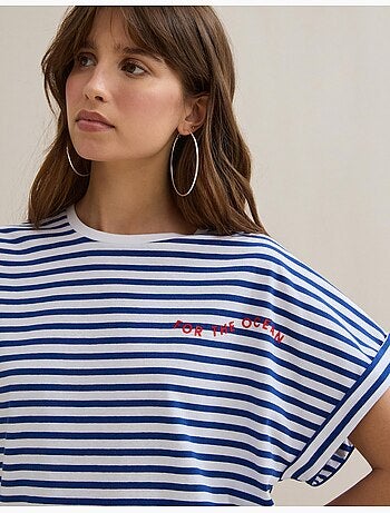Camiseta de rayas, MO Fashion
