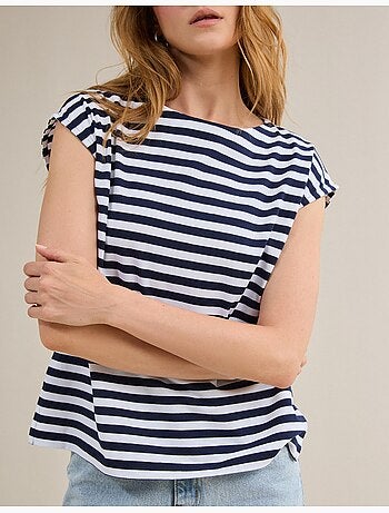 Camiseta de rayas, MO Fashion