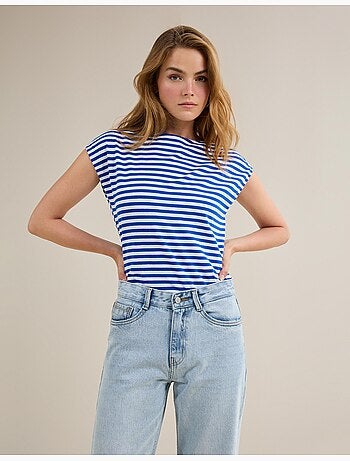 Camiseta de rayas, MO Fashion