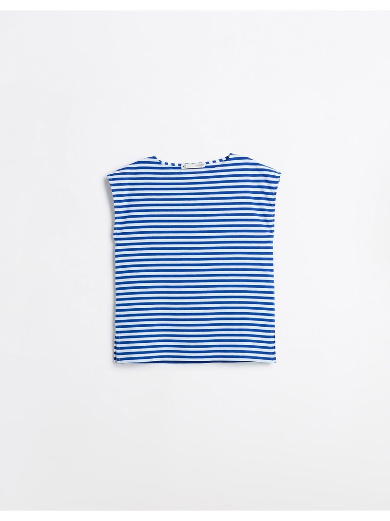 Camiseta de rayas, MO Fashion Azul - Kiabi