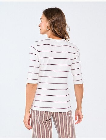 Camiseta de rayas, mo fashion