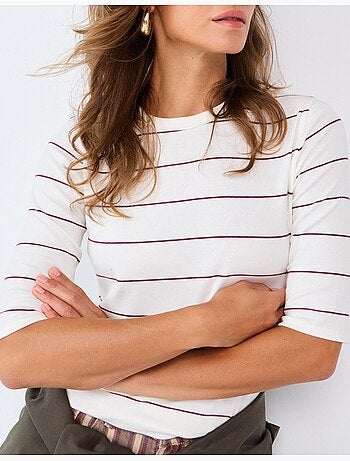 Camiseta de rayas, mo fashion