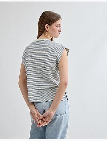 Camiseta de rayas, MO Fashion