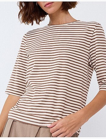 Camiseta de rayas, mo fashion