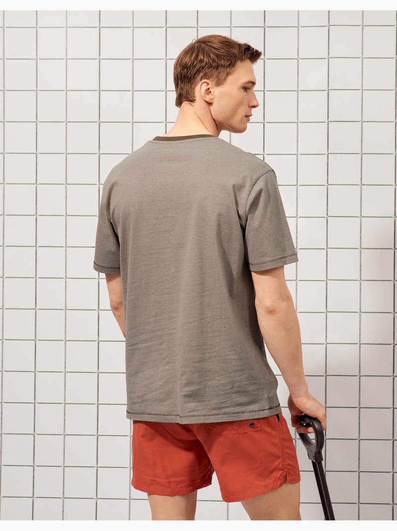 Camiseta de rayas, MO Fashion Marrón - Kiabi