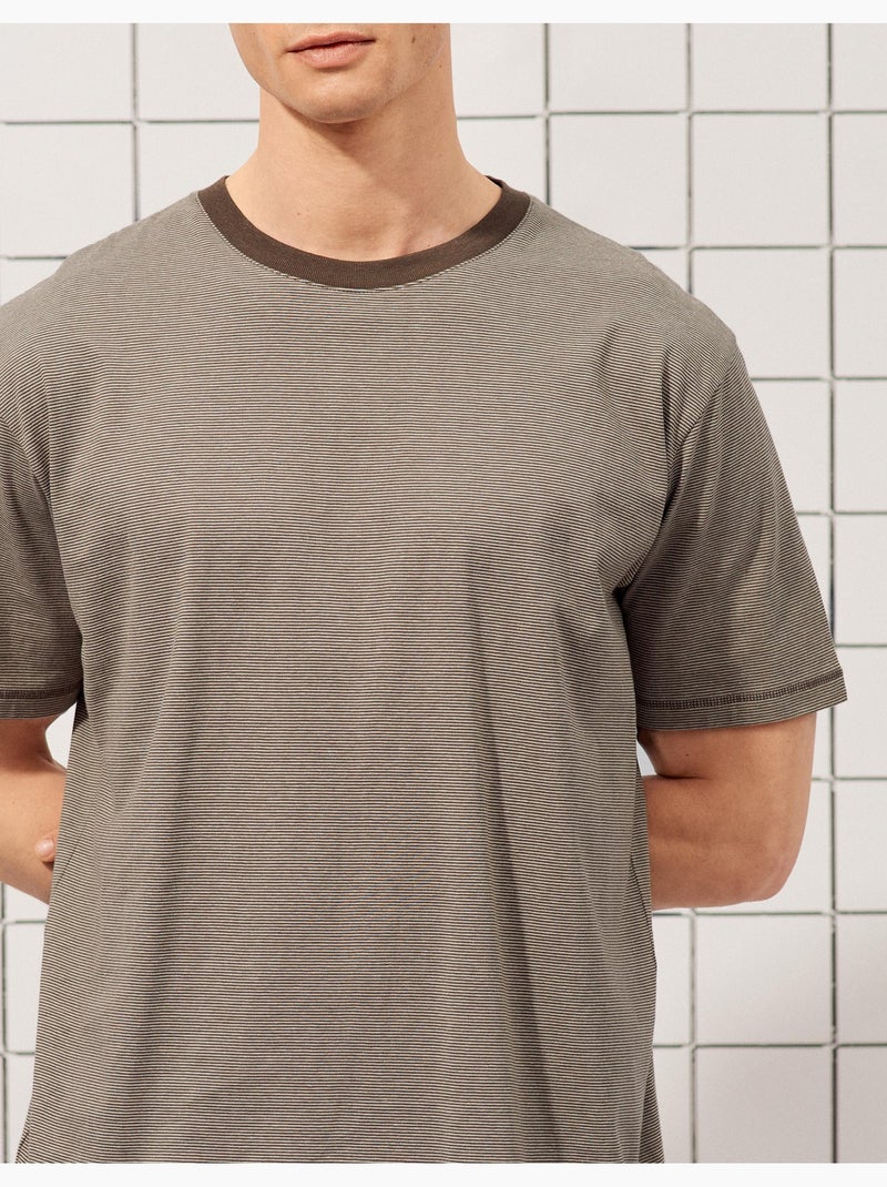 Camiseta de rayas, MO Fashion Marrón - Kiabi