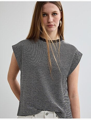 Camiseta de rayas, MO Fashion