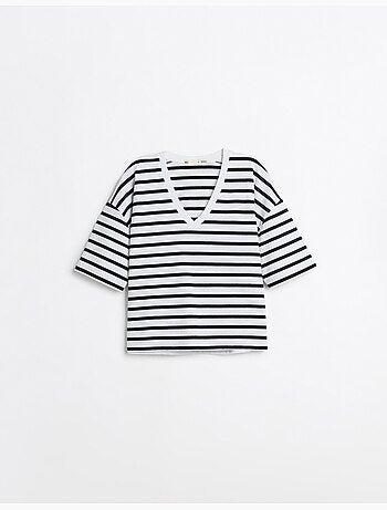 Camiseta de rayas, MO Fashion