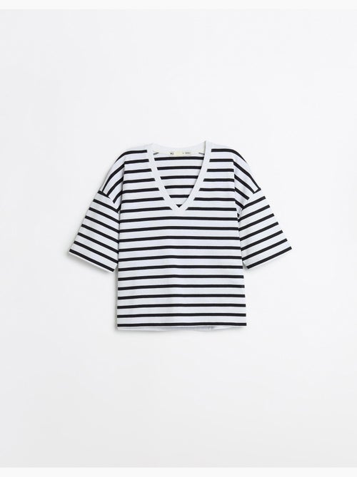 Camiseta de rayas, MO Fashion - Kiabi Camiseta de rayas, MO Fashion - Kiabi