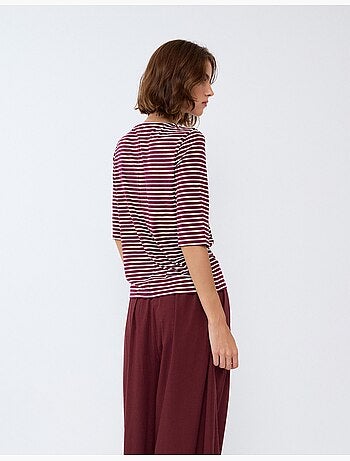 Camiseta de rayas, mo fashion