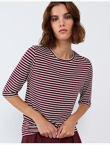 Camiseta de rayas, mo fashion