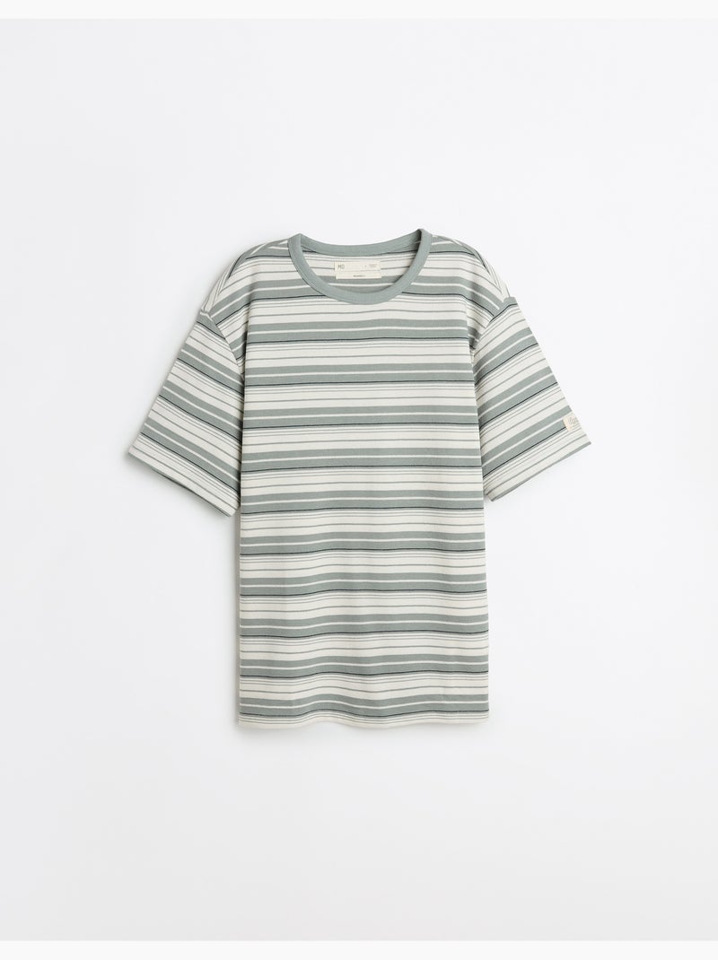 Camiseta de rayas, MO Fashion Verde - Kiabi