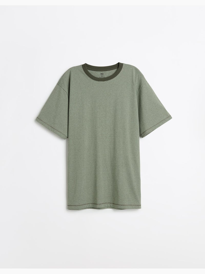 Camiseta de rayas, MO Fashion Verde - Kiabi