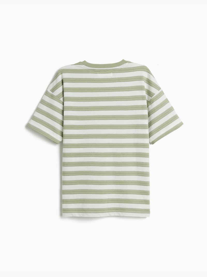 Camiseta de rayas, MO Fashion Verde - Kiabi