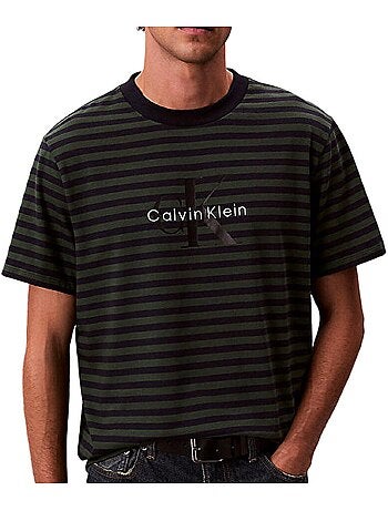 Camiseta de rayas para hombre Calvin Klein Jeans