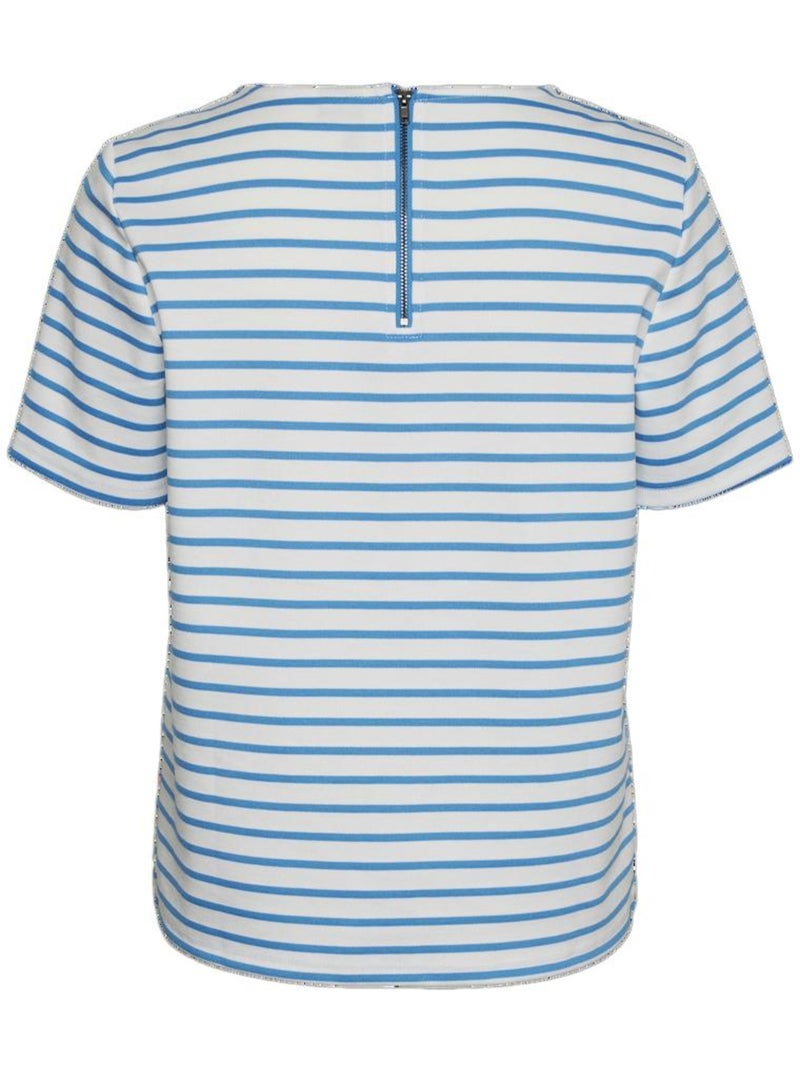 Camiseta de rayas para mujer Vero Moda Blanco - Kiabi