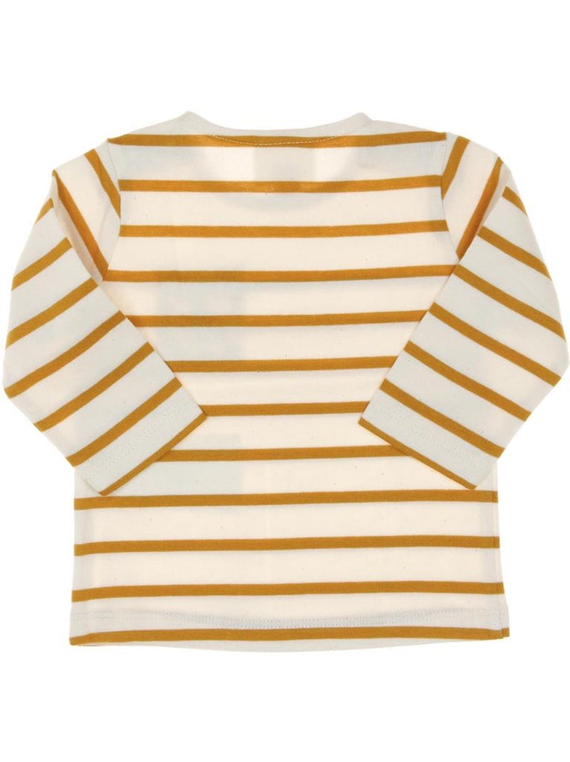 Camiseta de Rayas para Niño Amarillo - Kiabi