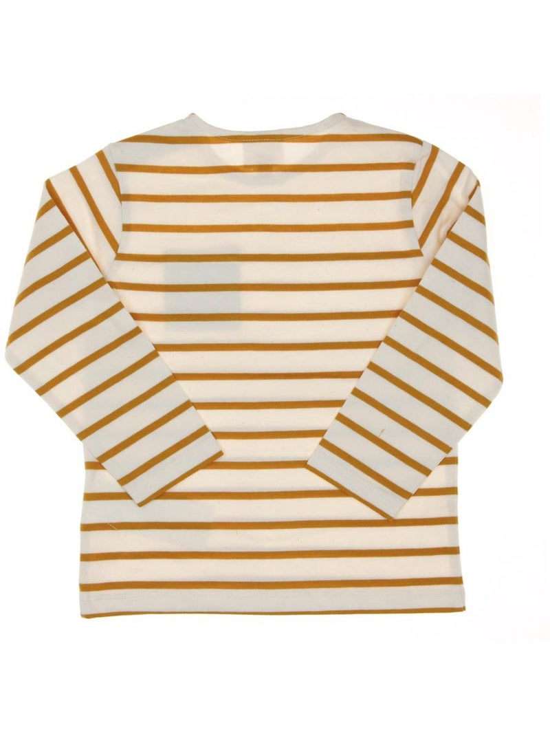 Camiseta de Rayas para Niño Amarillo - Kiabi