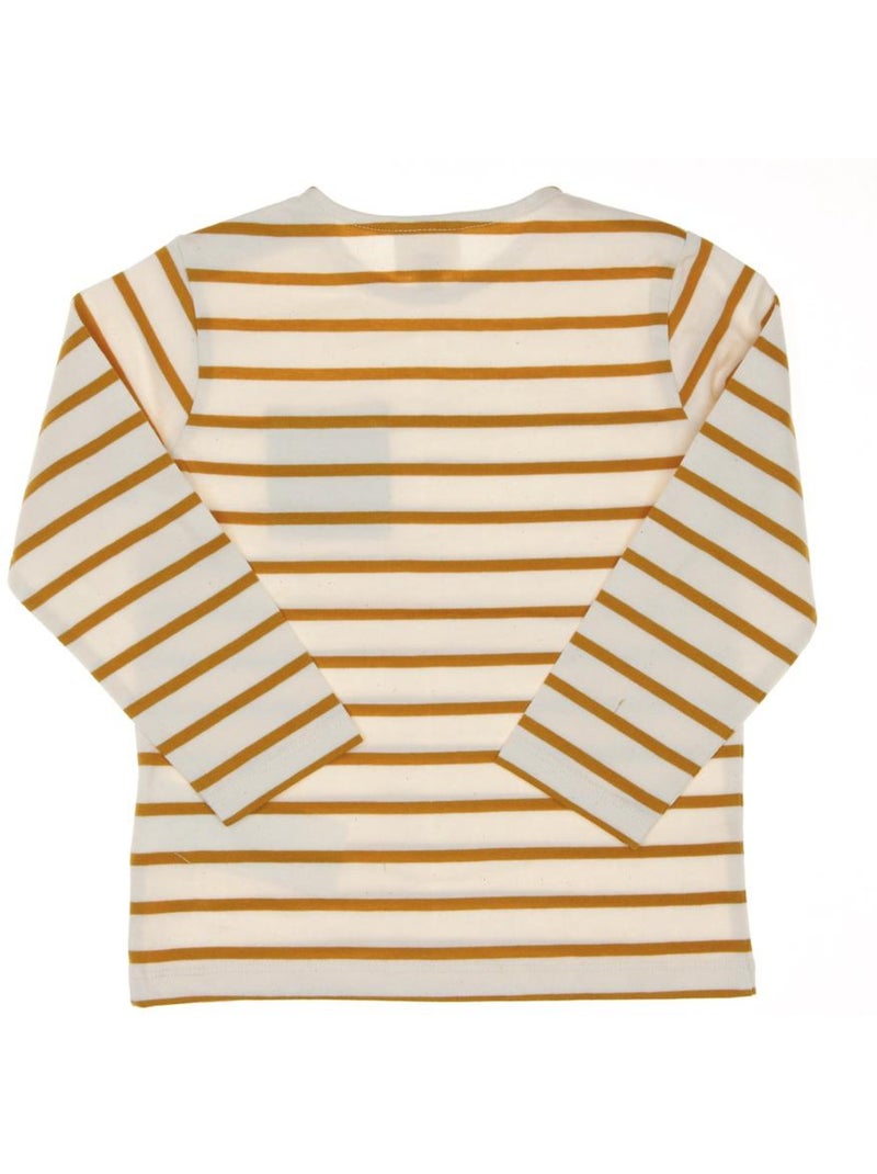 Camiseta de rayas para niño Amarillo - Kiabi