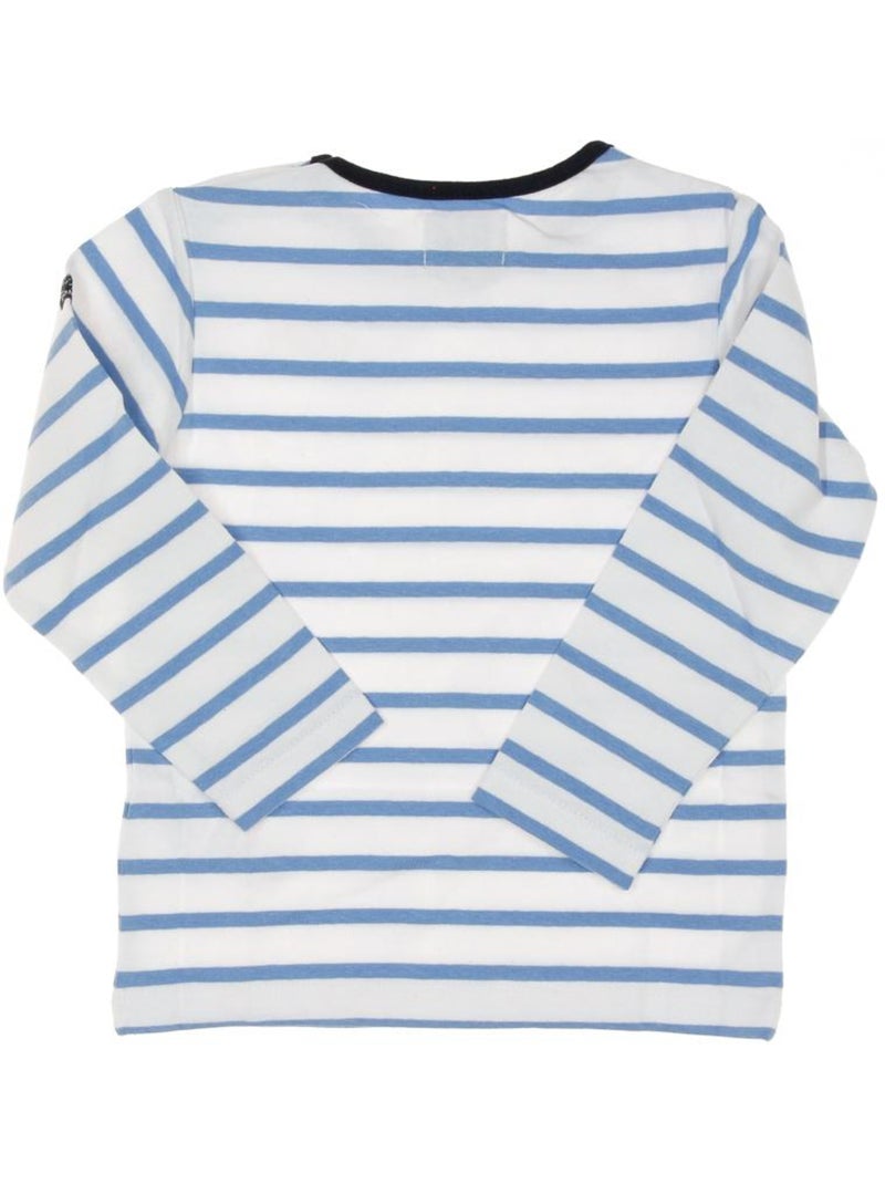 Camiseta de Rayas para Niño Azul - Kiabi