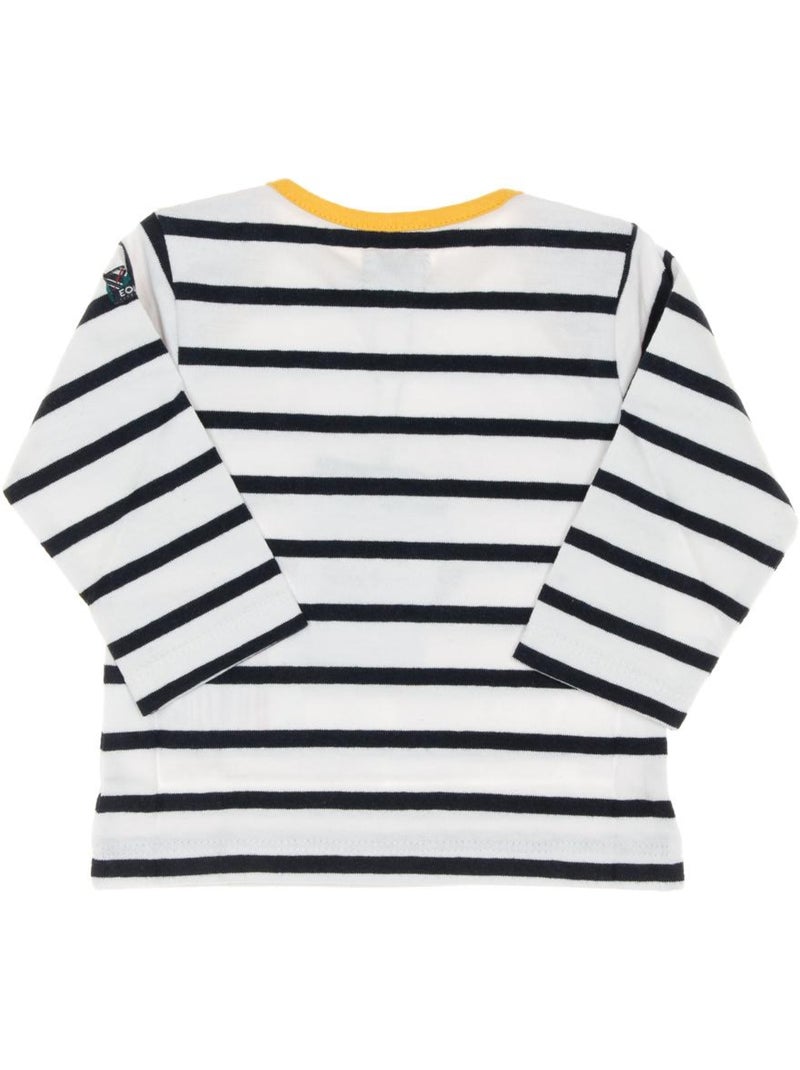 Camiseta de rayas para niños Azul marino - Kiabi