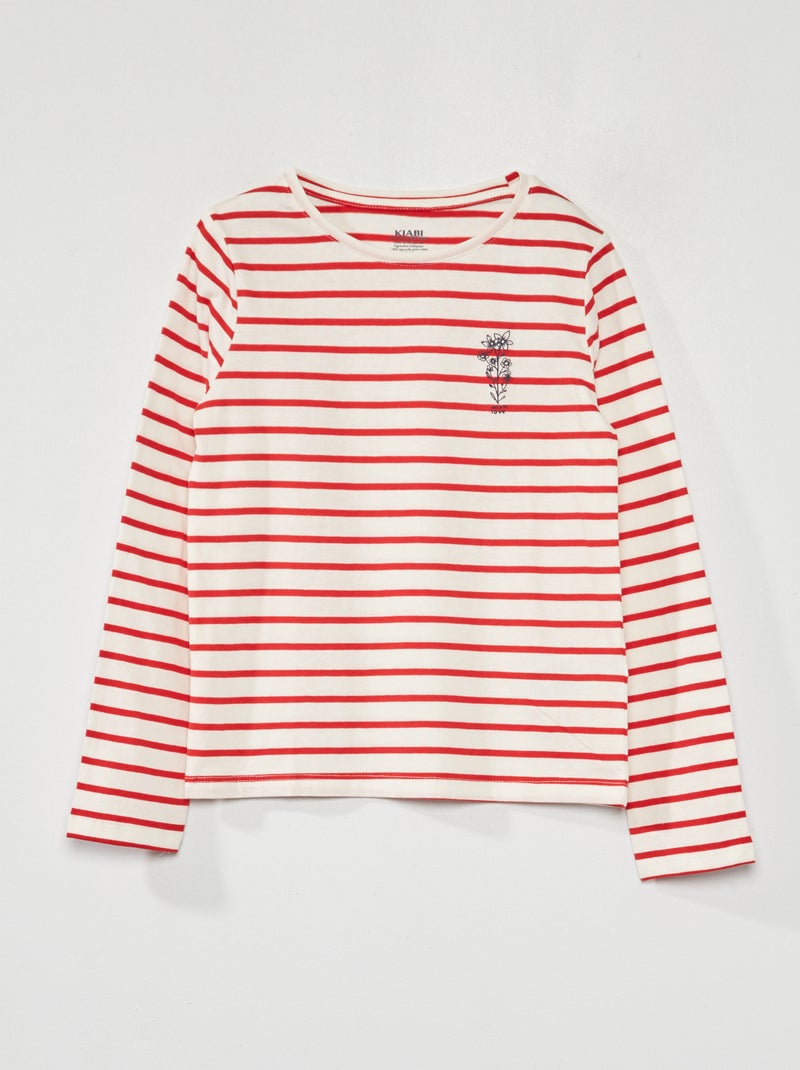 Camiseta de 'rayas' ROSA - Kiabi