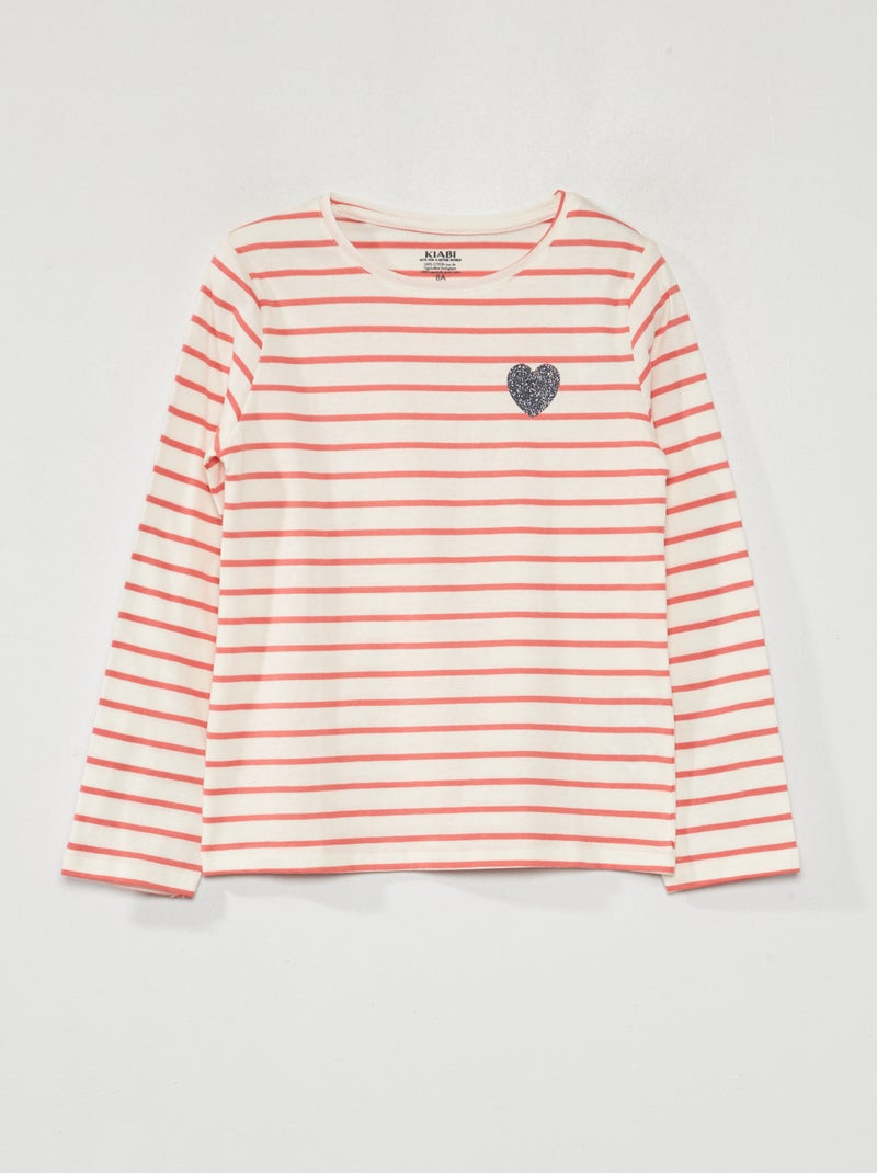 Camiseta de 'rayas' ROSA - Kiabi