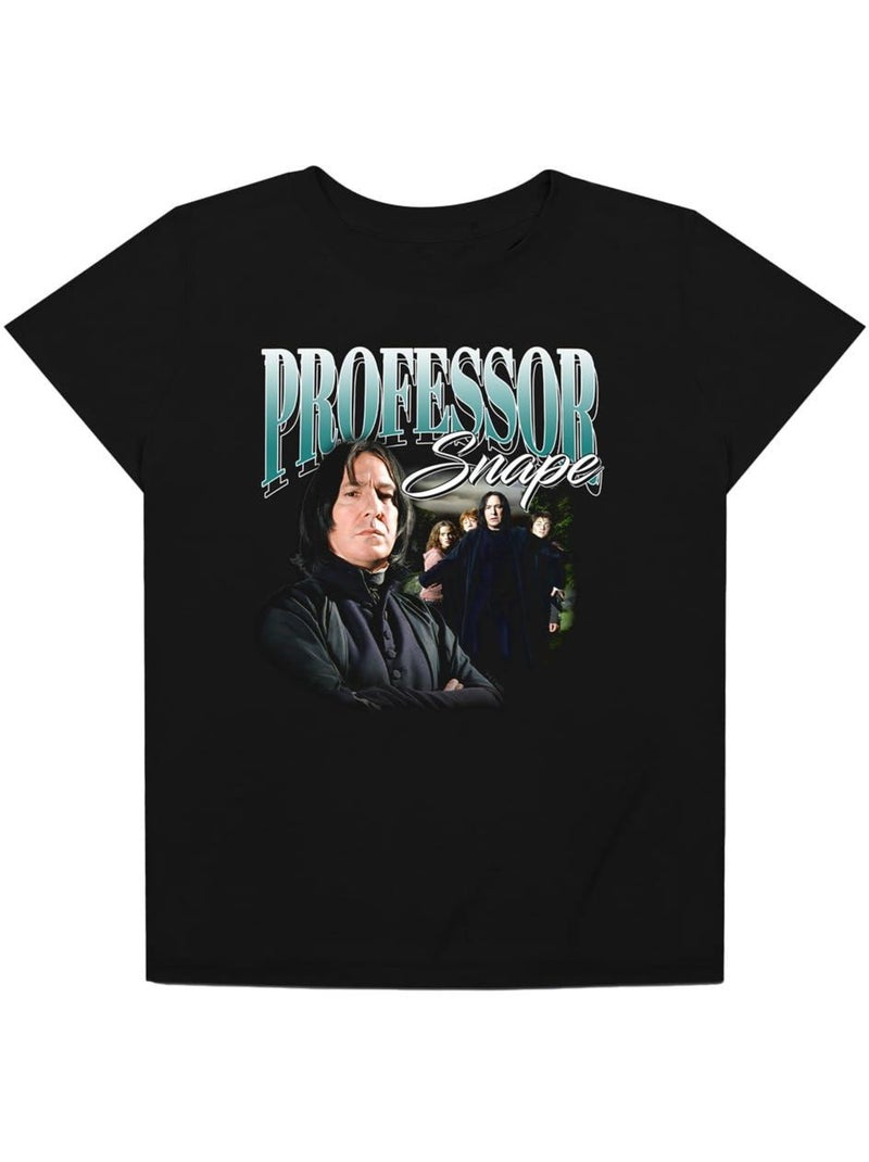 Camiseta de severus snape diseño homenaje para mujer - harry potter Negro - Kiabi