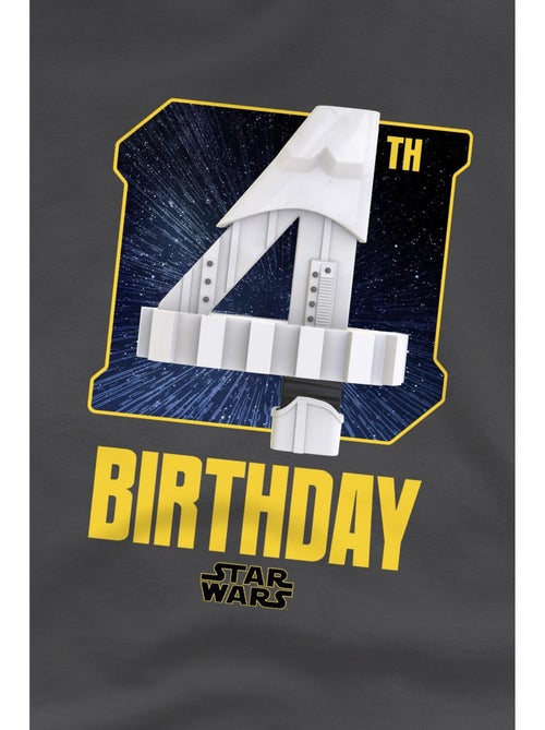 Camiseta de stormtrooper espacial 4º cumpleaños para niños/niñas - star wars - Kiabi