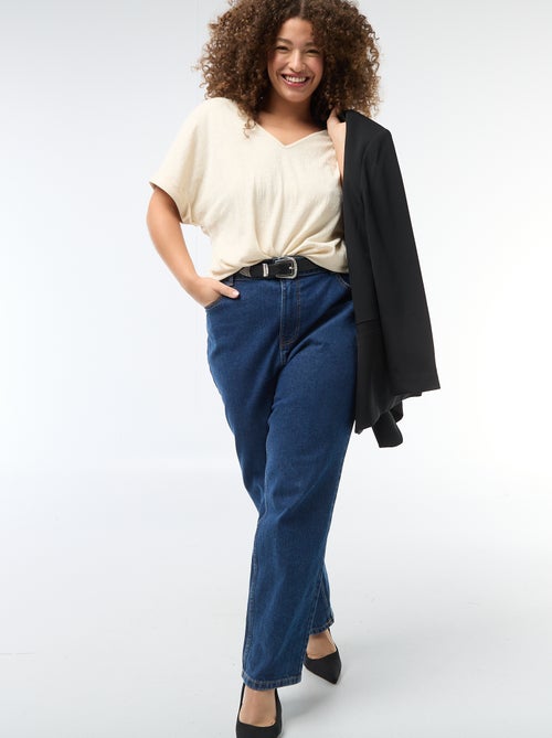 Camiseta de tejido crepé - Kiabi