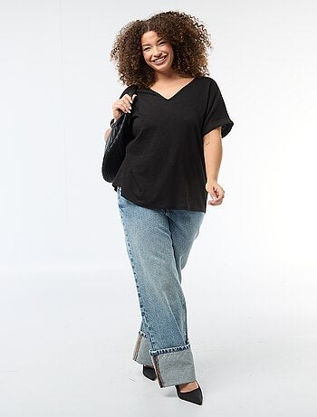 Camiseta de tejido crepé