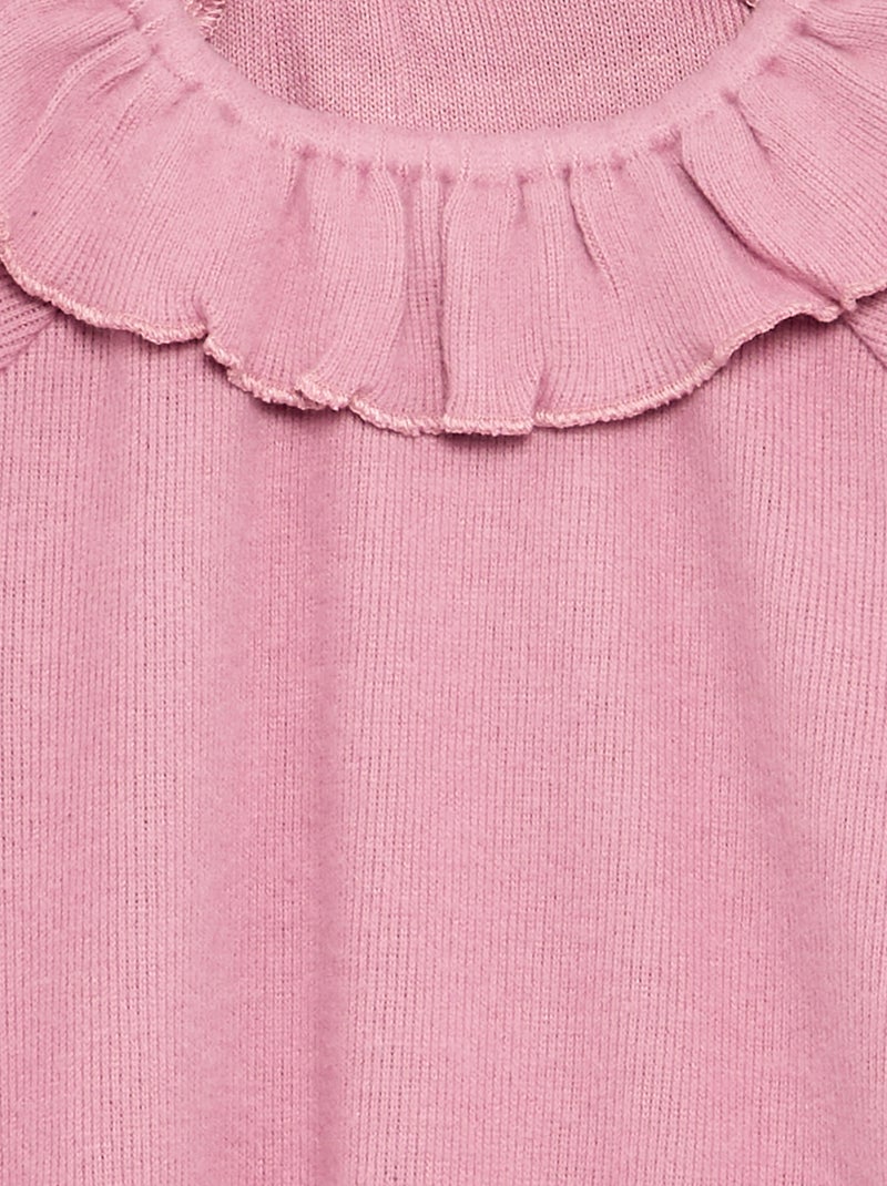 Camiseta de tejido doudou - colección fácil de poner Rosa - Kiabi