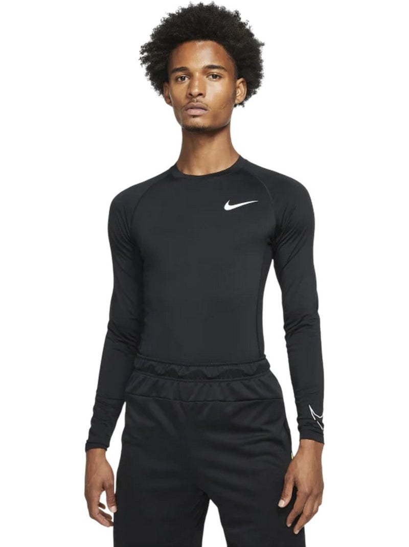 Camiseta de tejido térmico para hombre - nike Negro - Kiabi