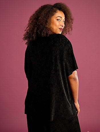 Camiseta de terciopelo de manga corta