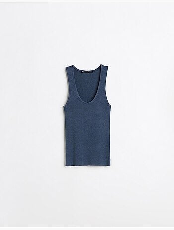 Camiseta de tirantes acanalada, MO Fashion