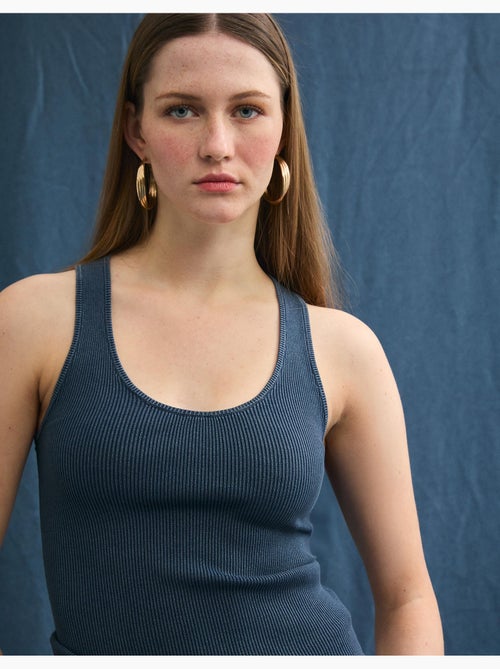 Camiseta de tirantes acanalada, MO Fashion - Kiabi